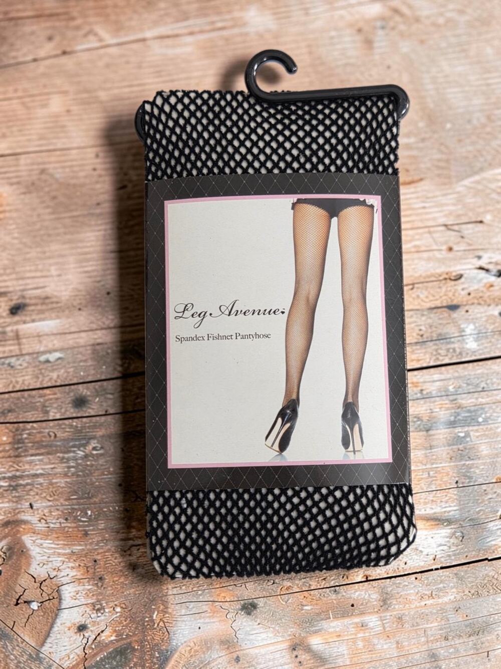 Leg Avenue Spandex Fishnet Pantyhose Black Tights OS